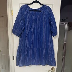 GAP Blue Striped Dress